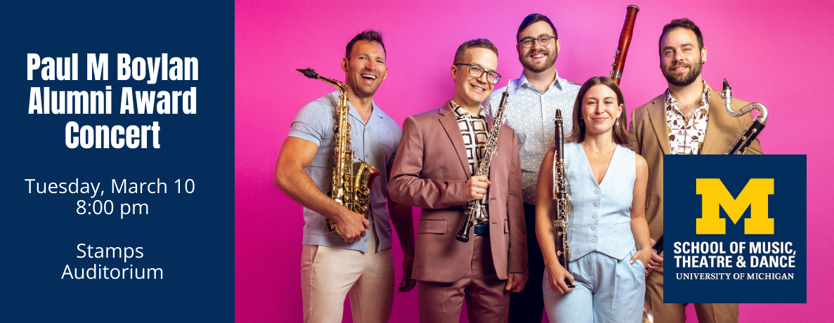 Akropolis Reed Quintet Concert Celebrating the Paul M. Boylan Alumni Award
